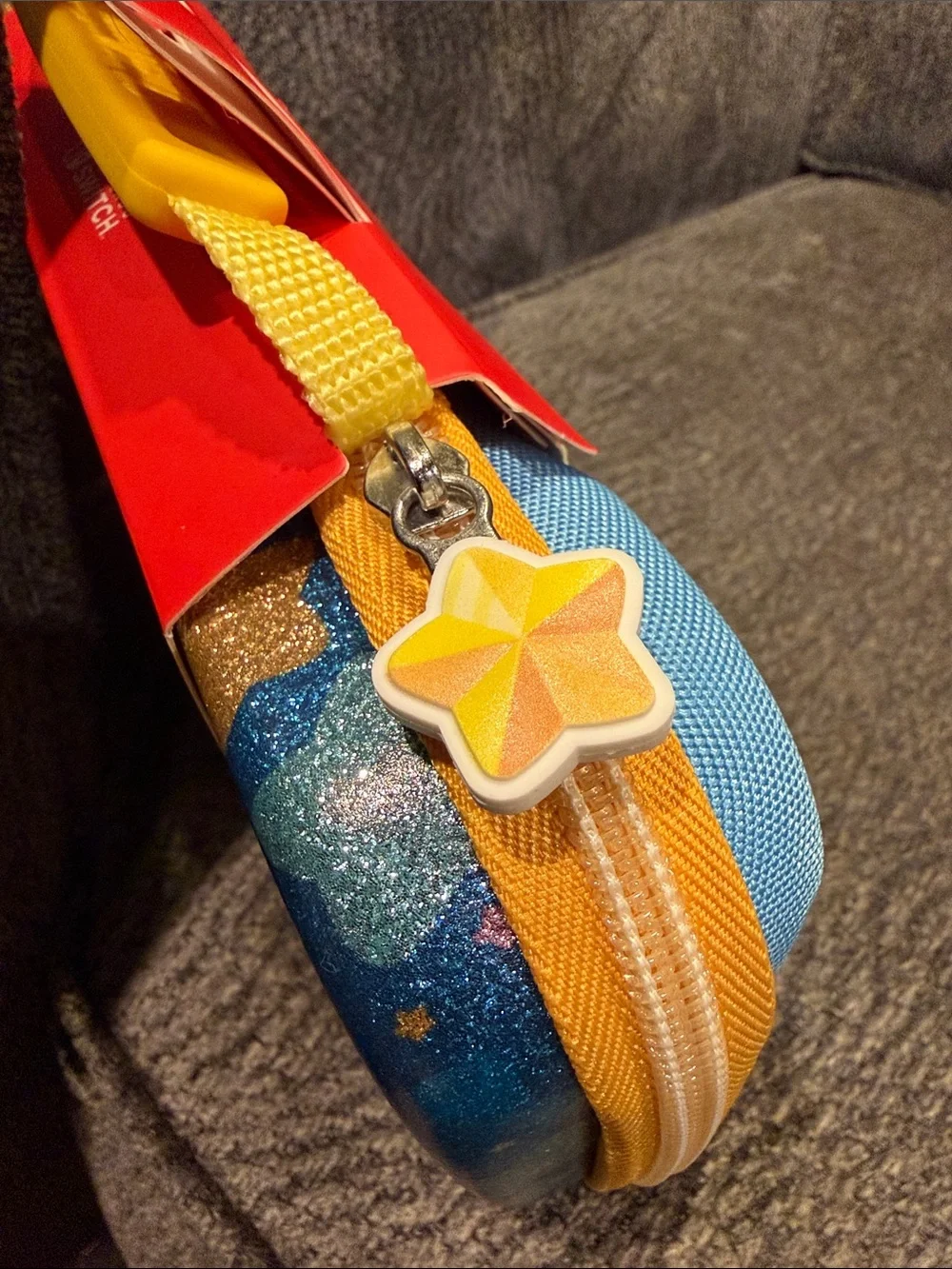 Nintendo Kirby Sparkle Blue & Gold Carrying Case